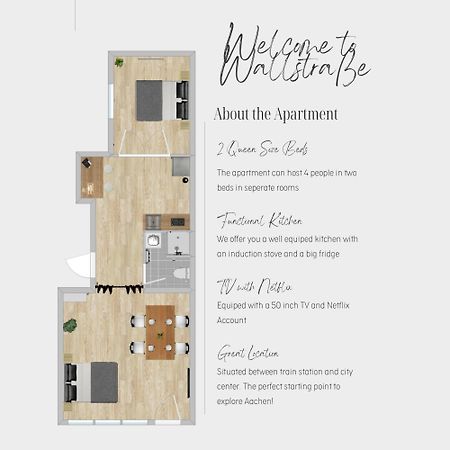 Apartament Zentral * Stilvoll * Nahe Hbf * Netflix Akwizgran Zewnętrze zdjęcie