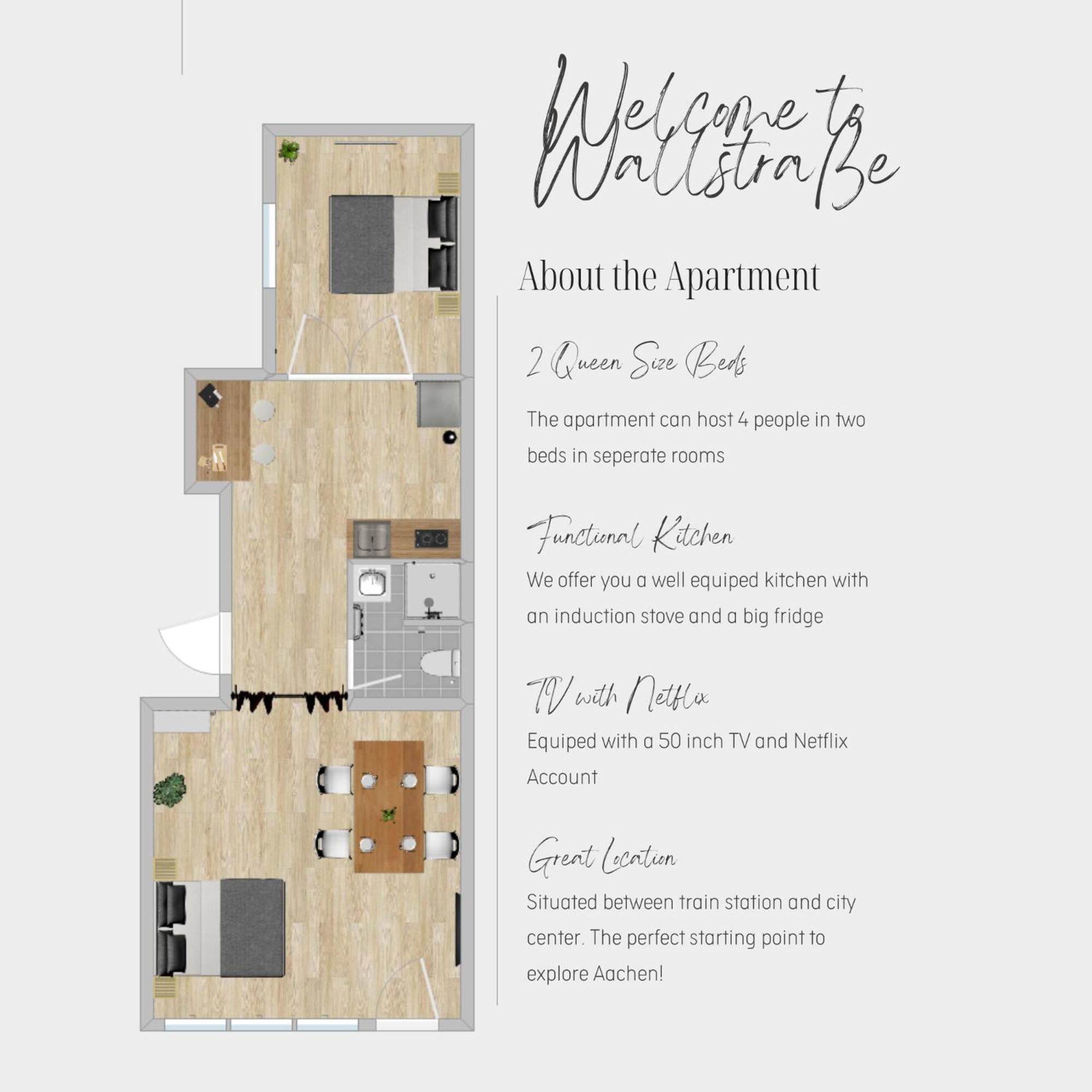 Apartament Zentral * Stilvoll * Nahe Hbf * Netflix Akwizgran Zewnętrze zdjęcie